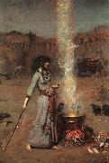 John William Waterhouse Magic Circle oil